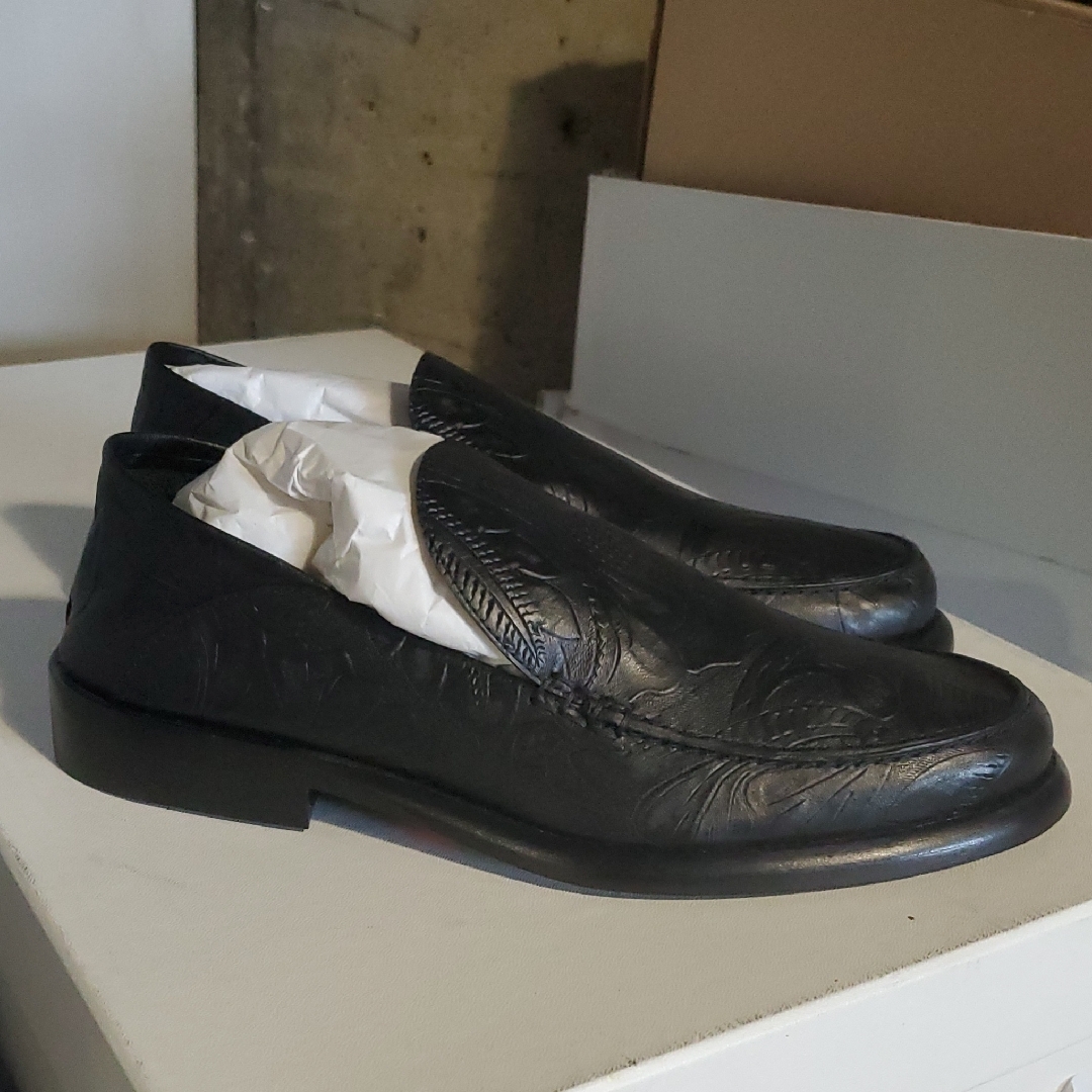 Nib $575 Alumnae Women's Black Leather Loafers